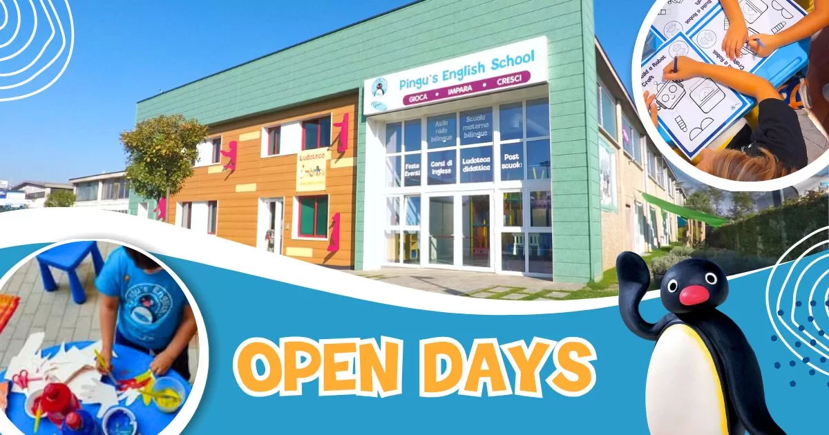 Open Days Asilo Nido e International Kindergarten: scopri il mondo di Pingu’s English San Giuliano