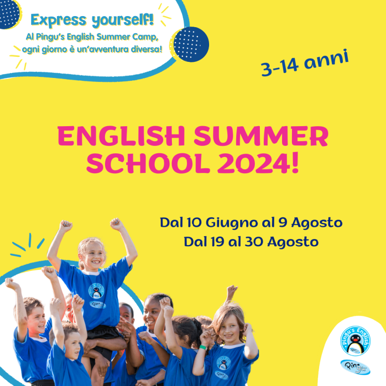 PINGU’S ENGLISH SUMMER SCHOOL, ISCRIZIONI APERTE!!!